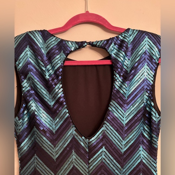 Blue Sequin Dress - Picture 4 of 7